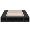 Cadre de lit sans matelas noir 120x190 cm 