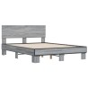 Cadre de lit sans matelas sonoma gris 120x200 cm 