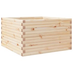 Jardinière 80x80x46 cm bois de pin massif 