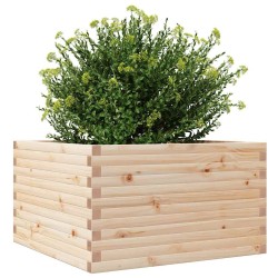 Jardinière 80x80x46 cm bois de pin massif 