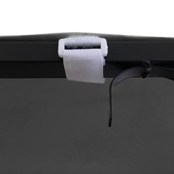 Auvent anthracite 2x2,3 m 180 g/m² tissu et acier 