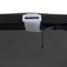 Auvent anthracite 2x2,3 m 180 g/m² tissu et acier 