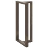 Pieds de table de bar en forme de T, 2 pièces, noir, 60 x 35 x (110-111) cm, acier 