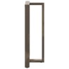 Pieds de table de bar en forme de T, 2 pièces, noir, 60 x 35 x (110-111) cm, acier 