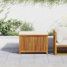 Boîte à coussins d'extérieur 90x50x60,5 cm bois massif d'acacia 
