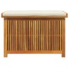 Boîte à coussins d'extérieur 90x50x60,5 cm bois massif d'acacia 