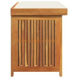 Boîte à coussins d'extérieur 90x50x60,5 cm bois massif d'acacia 