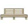 Cadre de lit sans matelas chêne sonoma 200x200 cm 