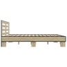 Cadre de lit sans matelas chêne sonoma 200x200 cm 