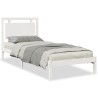 Cadre de lit extra long sans matelas 100x210 cm bois massif 