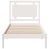 Cadre de lit extra long sans matelas 100x210 cm bois massif 