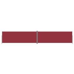 Auvent latéral rétractable Rouge 220x1200 cm 