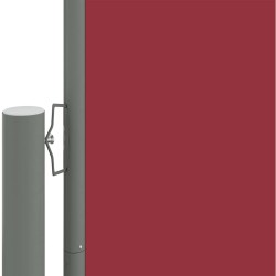 Auvent latéral rétractable Rouge 220x1200 cm 