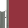 Auvent latéral rétractable Rouge 220x1200 cm 
