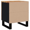 Tables de chevet 2 pcs 40x33x46 cm Bois d'acacia massif 
