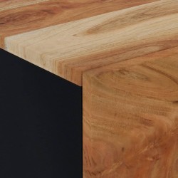 Tables de chevet 2 pcs 40x33x46 cm Bois d'acacia massif 