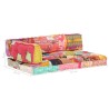 Coussin de canapé palette Multicolore Tissu Patchwork  