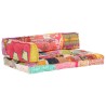 Coussin de canapé palette Multicolore Tissu Patchwork  