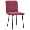 Chaises à manger lot de 4 Rouge bordeaux Velours 