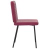 Chaises à manger lot de 4 Rouge bordeaux Velours 