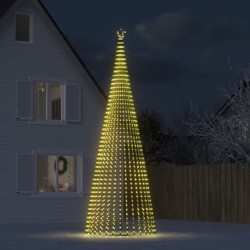 Sapin de Noël à LED 1544 LED blanc chaud 500 cm 