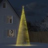 Sapin de Noël à LED 1544 LED blanc chaud 500 cm 