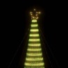 Sapin de Noël à LED 1544 LED blanc chaud 500 cm 