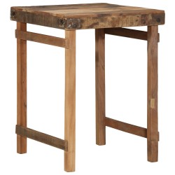 Table à manger55x60x76 cm en bois massif recyclé 
