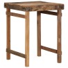 Table à manger55x60x76 cm en bois massif recyclé 