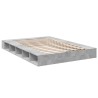 Cadre de lit sans matelas gris béton 160x200 cm 