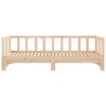 Lit de jour et lit gigogne sans matelas 90x190 cm bois massif 
