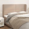 Tête de lit avec oreilles Cappuccino 203x23x118/128 cm 