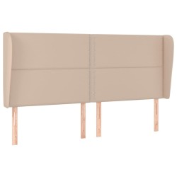 Tête de lit avec oreilles Cappuccino 203x23x118/128 cm 
