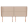 Tête de lit avec oreilles Cappuccino 203x23x118/128 cm 