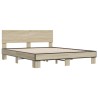 Cadre de lit sans matelas chêne sonoma 150x200 cm 