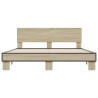 Cadre de lit sans matelas chêne sonoma 150x200 cm 
