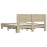Cadre de lit sans matelas chêne sonoma 150x200 cm 