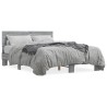 Cadre de lit sans matelas sonoma gris 135x190 cm 
