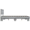 Cadre de lit sans matelas sonoma gris 135x190 cm 