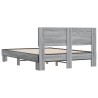 Cadre de lit sans matelas sonoma gris 135x190 cm 