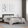 Cadre de lit sans matelas noir 135x190 cm 