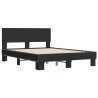 Cadre de lit sans matelas noir 135x190 cm 