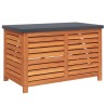 Boîte de rangement de jardin 90x48x55 cm bois d'eucalyptus 