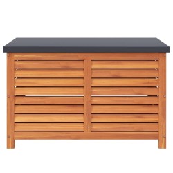 Boîte de rangement de jardin 90x48x55 cm bois d'eucalyptus 