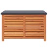Boîte de rangement de jardin 90x48x55 cm bois d'eucalyptus 