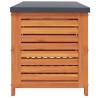 Boîte de rangement de jardin 90x48x55 cm bois d'eucalyptus 