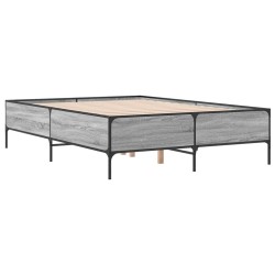 Cadre de lit sans matelas sonoma gris 160x200 cm 