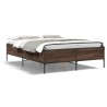 Cadre de lit sans matelas chêne marron 160x200 cm 