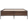 Cadre de lit sans matelas chêne marron 160x200 cm 