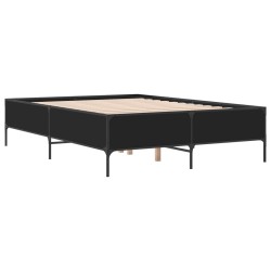 Cadre de lit sans matelas noir 160x200 cm 